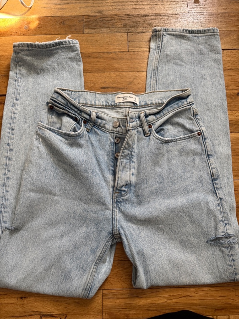 Abercrombie & Fitch Light Blue Straight Woman’s Jeans size 26 mint condition